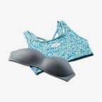 Nike Swoosh Icon Clash Women's Medium-Support Padded Strappy Printed Sports Bra