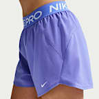 Nike Pro Women's Dri-FIT Mid-Rise Brief-Lined 3" Woven Shorts