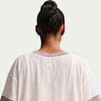 Jersey oversized cropped para mujer Nike Sportswear