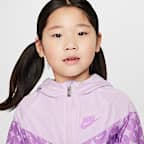 Chamarra estampada para niños de preescolar Nike