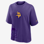 Minnesota Vikings Boxy Women's Nike NFL T-Shirt - Court Purple