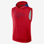 Sudadera con gorro sin cierre ni mangas Nike Dri-FIT de la MLB para hombre Philadelphia Phillies Authentic Collection