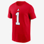 Playera Nike de la NFL para hombre A.J. Brown New England Patriots - Rojo