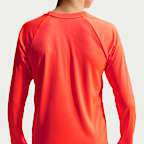Playera de manga larga Dri-FIT UV para niño talla grande Nike Swim Hydroguard Essential