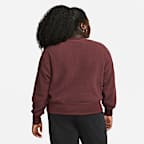 Nike Sportswear Plush Women's Mod Crop Crew-Neck Sweatshirt (Plus Size)