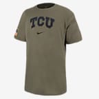 TCU Men's Nike College T-Shirt - Medium Olive