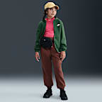 Sudadera con gorro de cierre completo para niños talla grande Nike Sportswear Club Fleece