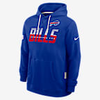 Buffalo Bills Sideline Standard Issue Men's Nike Dri-FIT NFL Pullover Hoodie - Royal