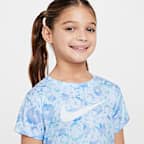 Conjunto de 2 piezas Tempo en colores contrastantes para niños talla pequeña Nike Flow-Ral
