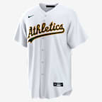 Nick Kurtz Athletics Men's Nike MLB Replica Jersey - White