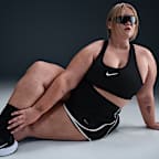 SRTUMEY 2 in 1 hardloopshort dames losse casual effen kleur shorts wijde pijpen shorts biker shorts met zakken voor vrouwen grote maat, Paars, XXL