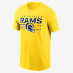Los Angeles Rams Helmet Essential Men's Nike NFL T-Shirt - Gold