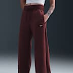 Nike Sportswear Phoenix Plush Women's High-Waisted Wide-Leg Cozy Fleece Pants