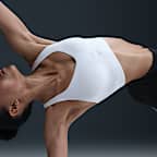Bra deportivo de talle largo con almohadillas para mujer Nike Alate