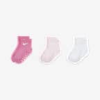 Nike Core Swoosh Toddler Gripper Socks Box Set (3 Pairs)