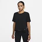 Haut Nike Yoga Dri-FIT pour femme - Noir/Iron Grey