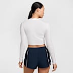 Nike Sportswear Chill Knit Women's Slim Long-Sleeve Cropped Graphic T-Shirt