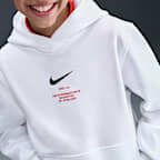 Φούτερ με κουκούλα Nike Sportswear Club Fleece για μεγάλα αγόρια