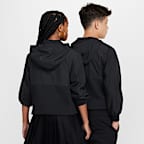 Sweat à capuche et demi-zip en tissu Fleece Nike Sportswear City Utility EasyOn pour ado