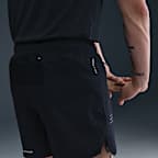 กางเกงวิ่งขาสั้น 5 นิ้วมีซับในผู้ชาย Dri-FIT Nike Stride Running Division