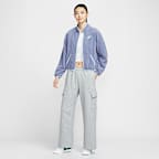 나이키 스포츠웨어 클럽 플리스 여성 루즈 핏 코지 트랙 재킷