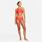 Top de bikini para mujer Nike Hydralock Fusion