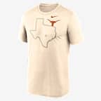 Texas Campus Legend Shadow Logo Men's Nike Dri-FIT College T-Shirt - Natural