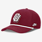 Oklahoma Legacy Basketball Rope Rise Men's Nike College Adjustable Hat - Team Crimson
