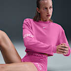 Nike Pro Women's Dri-FIT Loose Crew-Neck French Terry Sweatshirt