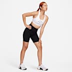 ナイキ スウッシュ ミディアムサポート ウィメンズ パッディド ロゴ スポーツブラ