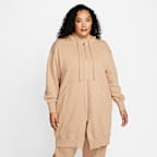 Nike Sportswear Phoenix Fleece Women's Oversized Long Full-Zip Hoodie (Plus Size)