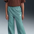 Pants de pierna ancha para niña talla grande Nike Sportswear Club Fleece