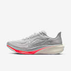 Nike Pegasus 42 Men's Road Running Shoes - Wolf Grey/Photon Dust/Flash Crimson/Metallic Silver