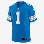 Jersey Nike de la NFL Game para hombre Jameson Williams Detroit Lions - Azul