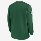 New York Jets Sideline Logo Coach Men’s Nike NFL Long-Sleeve Top