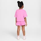 Conjunto de 2 piezas de tela de felpa "Let's Roll" Nike infantil