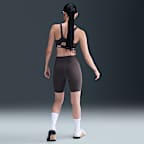 ナイキ ユニバーサ ウィメンズ ハイウエスト 21cm バイカーショートパンツ フロントシームなし