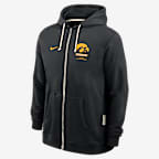 Iowa Sideline Standard Issue Men's Nike Dri-FIT College Full-Zip Hoodie - Black
