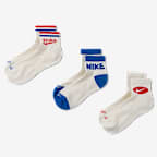Nike Everyday Plus Ankle Socks (3 Pairs) - Multi-Colour