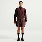 나이키 스포츠웨어 피닉스 플러시 여성 코지 플리스 오버사이즈 모크넥 탑