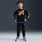Conjunto de pants de 2 piezas de tejido Fleece para niños talla pequeña Nike