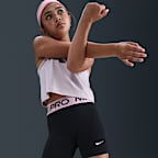 Nike Pro Dri-FIT Shorts (ca. 12,5 cm) für ältere Kinder (Mädchen)