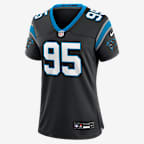 Jersey Nike de la NFL Game para mujer Derrick Brown Carolina Panthers - Negro
