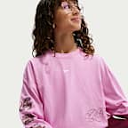 Nike Sportswear Older Kids' (Girls') Oversized Long-Sleeve T-Shirt