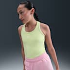 Nike One Older Kids' (Girls') Dri-FIT High-Waisted Woven Training Shorts