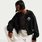 Damska bluza z kapturem i zamkiem na całej długości Nike Sportswear Phoenix Fleece