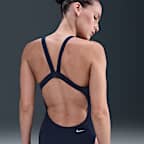 Traje de baño de una pieza Fastback para mujer Nike Swim HydraStrong