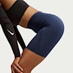 Nike Universa Women's High-Waisted 8" Biker Shorts with No Front Seam