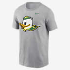 Oregon Ducks Primetime Evergreen Alternate Logo Men's Nike College T-Shirt - Grey Heather