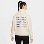 Nike Pro Women's Cropped Half-Zip Top